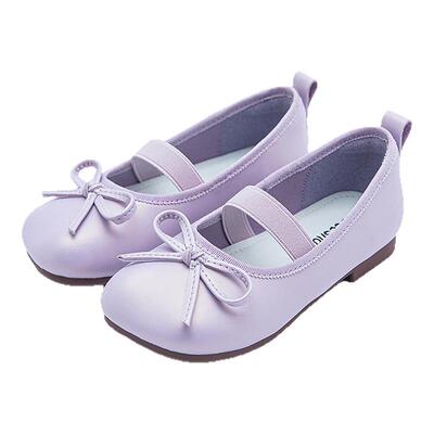 软底浅口低帮皮鞋一脚蹬笛莎