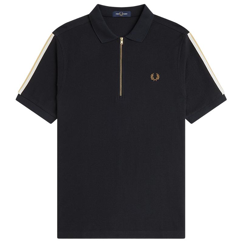 FREDPERRY半拉链短袖polo衫