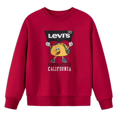 【塔可图案】Levis李维斯男童卫衣儿童长袖2026春秋装新款女上衣