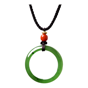 和田玉吊坠女水晶玛瑙翡翠玉石南红绿色散珠子碧玉平安扣戒指项链