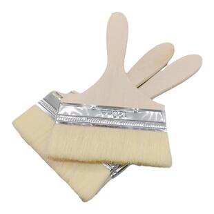 羊毛刷精品油漆刷木柄长柄软毛刷不掉毛乳胶漆涂料刷2寸3寸4寸5寸