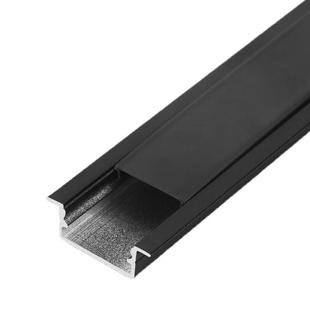 双眼皮吊顶线形灯嵌入式铝槽灯槽led灯带u型卡槽明装线条暗装型材