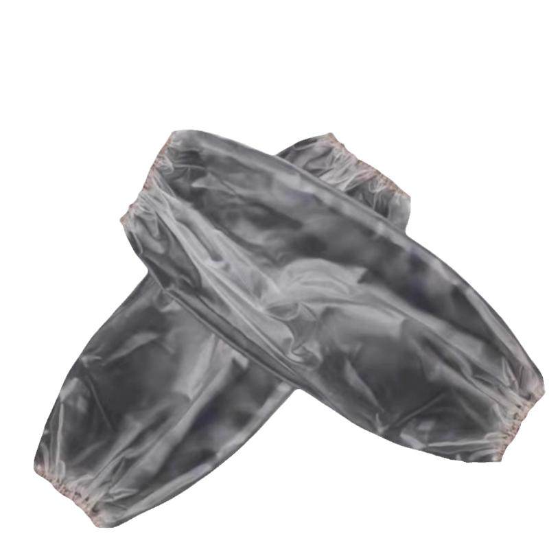 100只一次性套袖塑料加厚防水透明厨房工作成人护袖袖套加长袖口