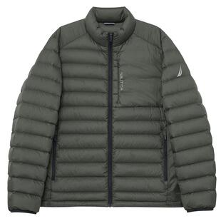 NAUTICA/诺帝卡男装冬季防轻泼水时尚纯色立领保暖羽绒服JO3323