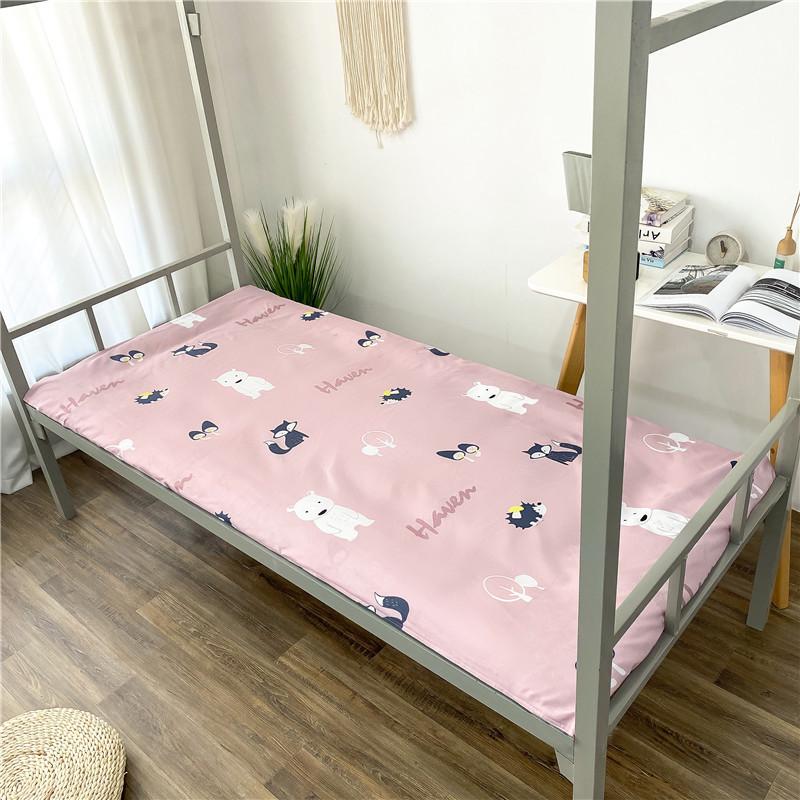 学生宿舍床垫套单件磨毛床罩床笠单双人床垫保护套防尘套全包床单