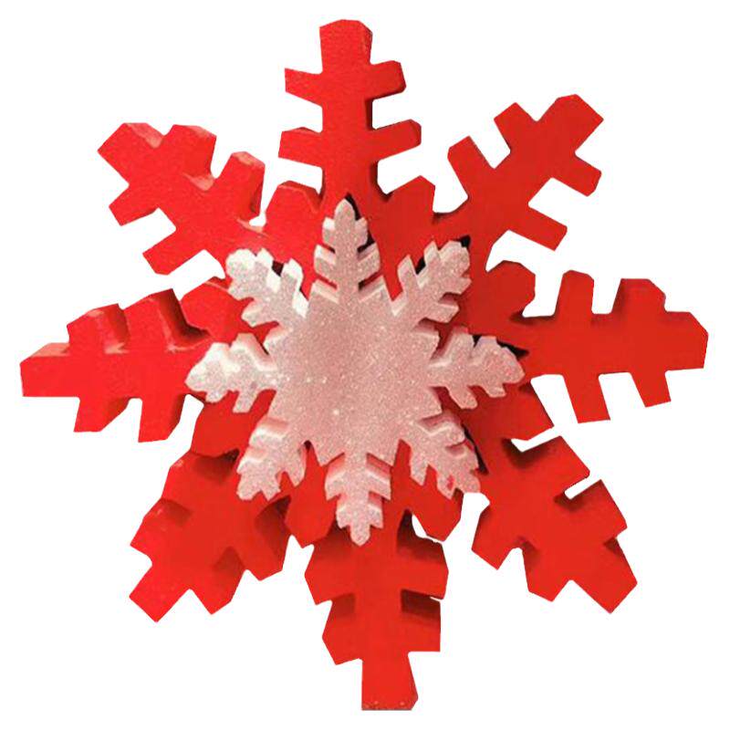 橱窗布置圣诞树雪花道具
