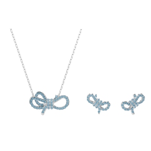 Swarovski/施华洛世奇Lifelong Bow系列优雅蝴蝶结项链耳钉套装
