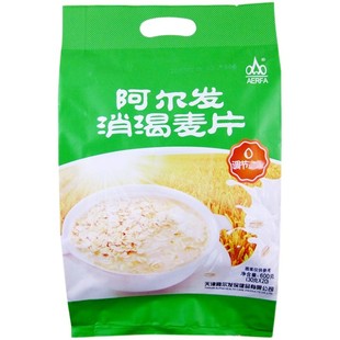 阿尔发消渴麦片600克*6袋糖尿人定制独立包装 阿尔法脱脂麦片