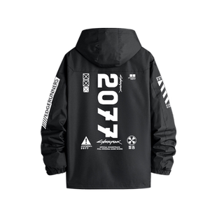 赛博朋克2077外套衣服男Cyberpunk游戏周边同款连帽夹克冲锋衣