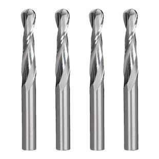 蓝科3.175双刃螺旋球头铣刀数控雕刻刀具钨钢加长二刃雕刻机刀头