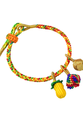 宝宝儿童端午节五彩绳粽子绣球