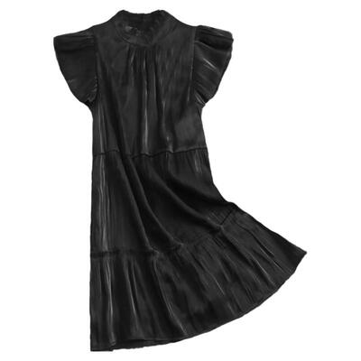 小飞袖蛋糕裙秋季短袖女裙连衣裙