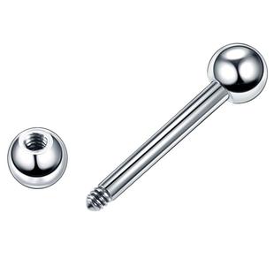 1.6mm超短杆系带钉双球直杆钉钛钢乳钉乳环PA环多用钉耳钉短棒4mm