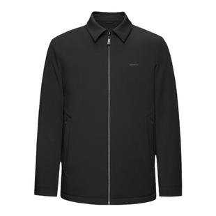 HLA/海澜之家翻领行政干部轻薄中老年爸爸羽绒服2025冬新石墨烯男