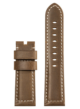 积优代用沛纳海手表表带男真皮疯马皮表带原装配件Panerai24 26mm