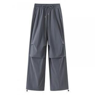 都市丽人速干工装裤女款2026新款春夏季伞兵裤小个子薄运动裤子Y