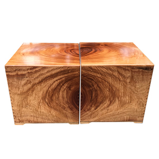 老樟木箱子 独板红樟木箱 特大对箱方箱江西定制卷轴盒子整板榫卯