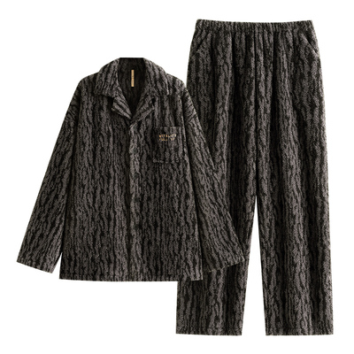 【商场同款】家乐芬男半边绒睡衣