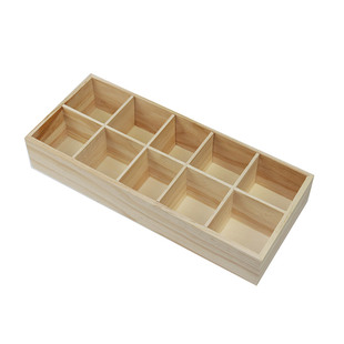 木质桌面抽屉画笔杯子多格子收纳整理盒袜子杂物衣橱柜分类收纳盒