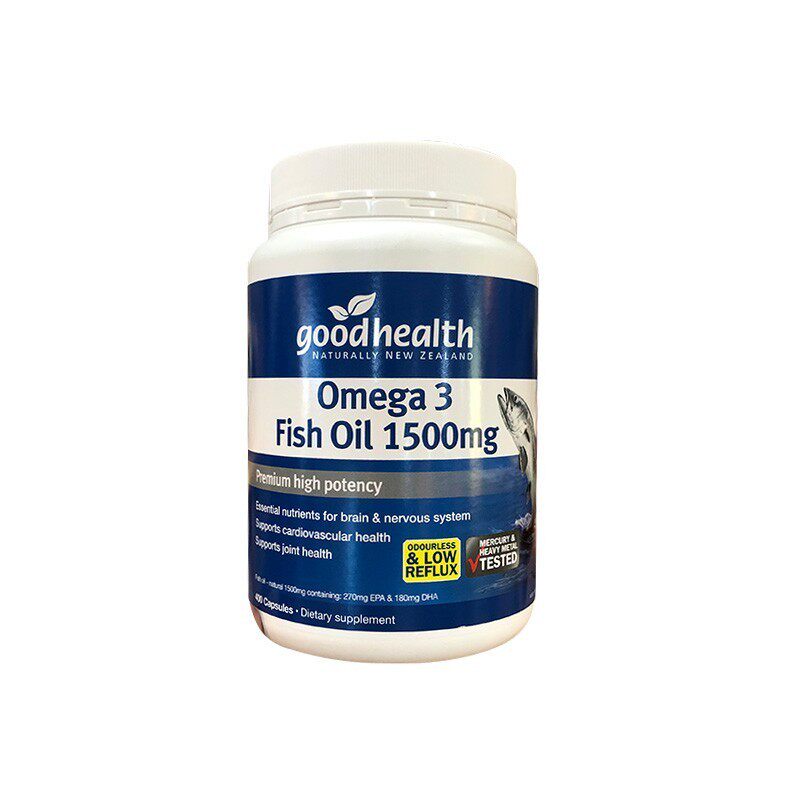 新西兰直邮好健康深海鱼油omega3 高含量1500mg400粒 中老年鱼油
