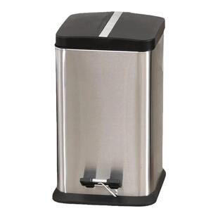 包邮欧式不锈钢方形圆形脚踏式垃圾桶6L/12L/20L/30L/40L/50L/60L
