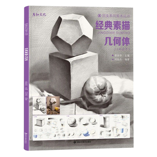 经典素描几何体初级临摹画册书籍美术生专用手绘画单个体结构与明暗静物组合精选篇画画到位基础初学者入门美术敲门砖教程材