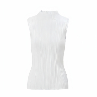 ZCY朱崇恽2026春正品 薄款立领内外可穿无袖针织衫C1GB1881M 1880