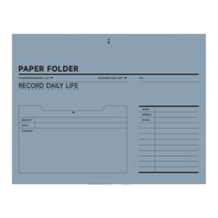 iplaybox简约纯色纸质文件夹手拿多功能办公资料便签发票收纳袋