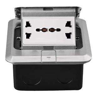 弹起式多六孔地插国际多功能六孔10-13A通用不锈钢防水电源地插座