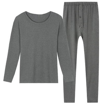 新一步加厚纯棉棉打底棉毛衫套装