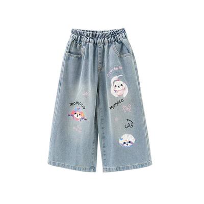 MOMOCO/玛米玛卡女童直筒牛仔裤