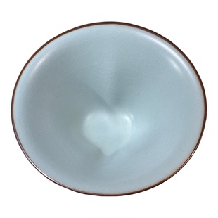 汝窑福禄乾坤爱心杯陶瓷功夫茶具茶杯主人杯可养开片葫芦杯品茗杯