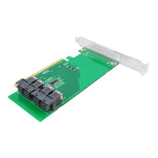 芯梦达PCIe4.0x4x8x16转2口4口SFF8643服务器U.2NVMe扩展卡U2转接