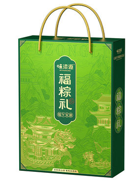 味滋源粽子礼盒端午节肉粽蜜枣粽叶新鲜粽子嘉兴风味甜粽豆早餐z
