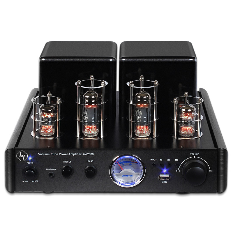 豪韵AV-2030R 发烧电子管大功率hifi胆机蓝牙功放机书架音箱组合