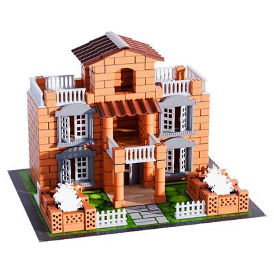 泥瓦匠盖房子儿童益智玩具砌墙手工diy砖头小屋建筑生日礼物男孩