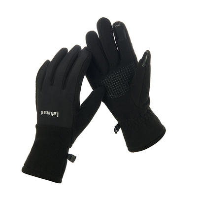 乐飞叶户外保暖可触屏手套男女