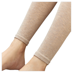 条纹打底九分裤袜女春秋薄款外穿显瘦无缝打底裤加绒中厚秋裤灰色