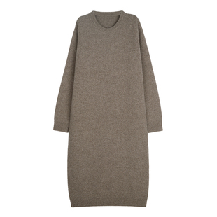 MRS Studios 牦牛绒柔糯舒适極简圆领针织衫毛衣/连衣裙/连帽围巾