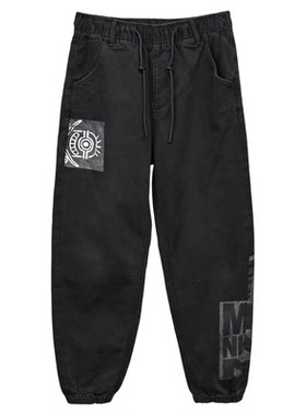 ABLEJEANS松紧腰束脚卫裤