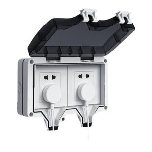 户外明装防水插座室外双86型防雨露天开关插座电瓶车充电桩电源盒