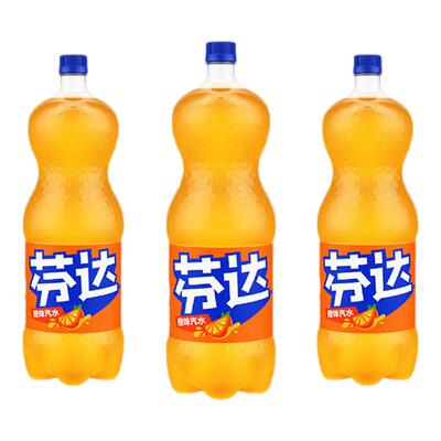 芬达888ml*1瓶/*3瓶橙味汽水橙味果味饮料碳酸汽水