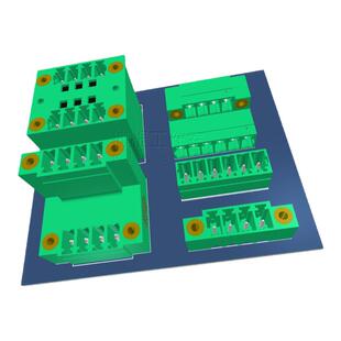 15EDG-3.81系列插拔式接线端子PCB封装库 DEGSON高松 AD格式 带3D