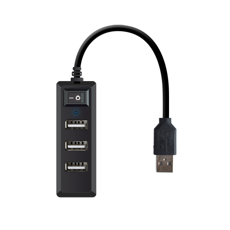 usb2.0分线器 包邮 usb集线器带开关 hub扩展器  分线器外接电源