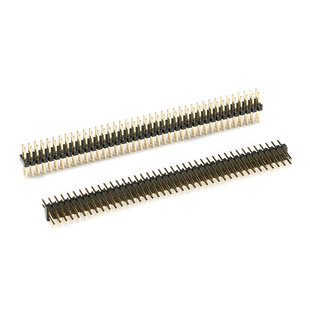 1.27mm间距 双排针 直插排针 2*2P/3/4/5/6/7/8/10/12/20/40/50P