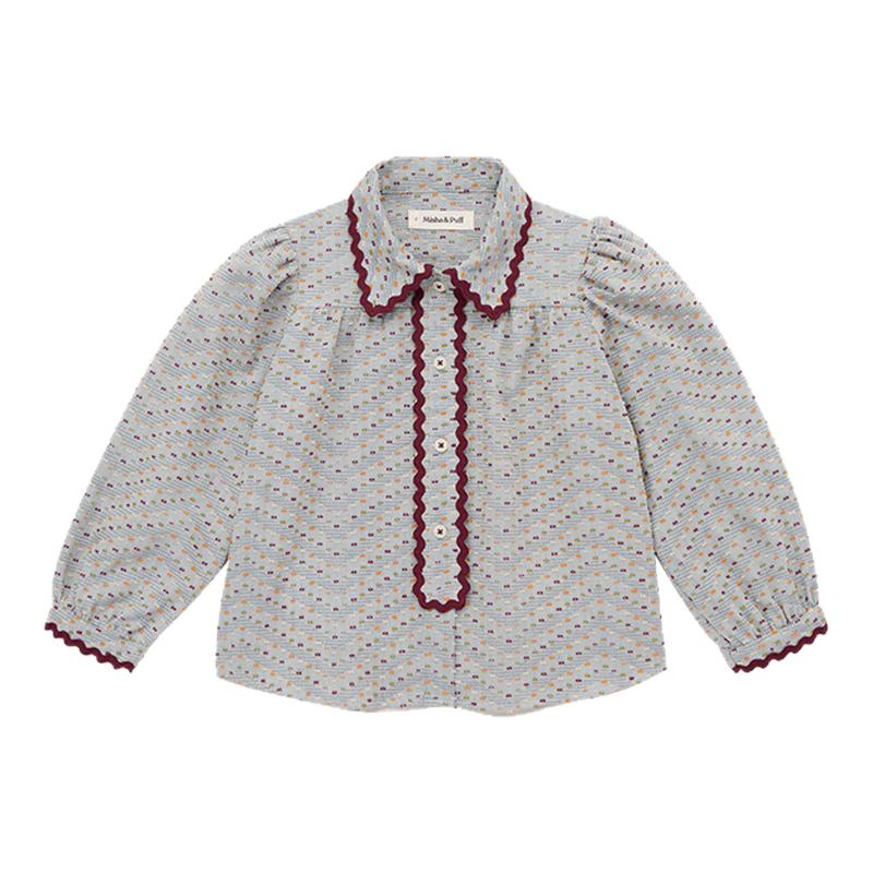 Little现货 Misha Puff FW26秋冬女童衬衫灯笼裤上衣100棉