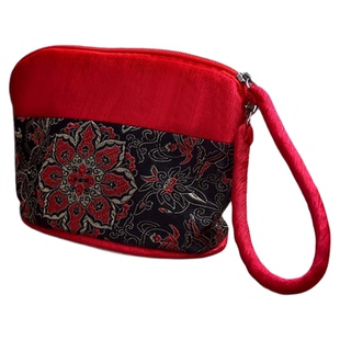 蜀锦工艺成都特产纪念品中国风小礼物送老外的洗溯包化妆包礼品