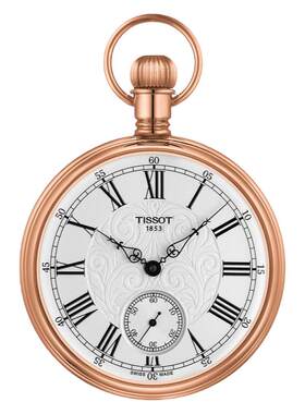 Tissot天梭玫瑰金手动怀表