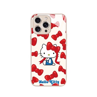 蝴蝶结HelloKitty猫手机壳适用苹果17promax少女iPhone16plus卡通15可爱14哈喽KT猫13满屏凯蒂猫12玻璃xr/8/7