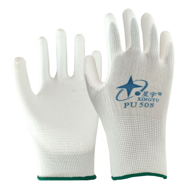 星宇防护手套厂家直销pu518耐磨